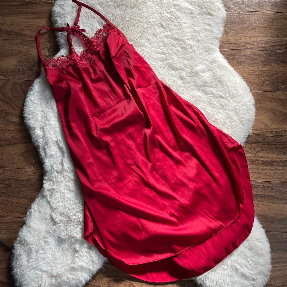 Red Satin Chemise